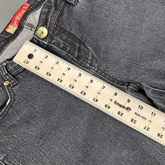 Applebottoms Jeans Womens 13/14 34x30 Black Ruffled Hems Embroidered Back Pocket - Picture 6 of 10